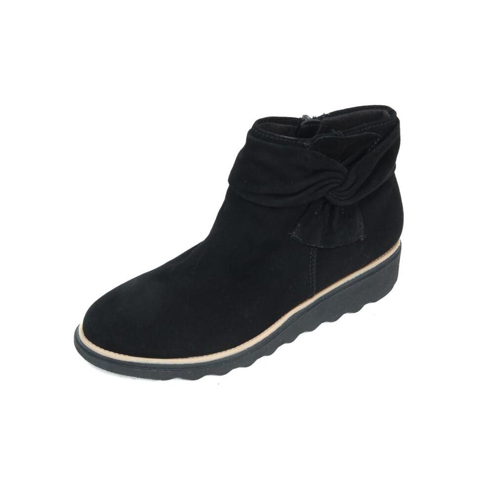 Clarks Sharon Salon Booties wedge Women's Sz 7.5 M ankle boots bootie Shoes